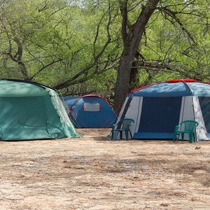 Отдых с палатками на берегу Оки и Кимры